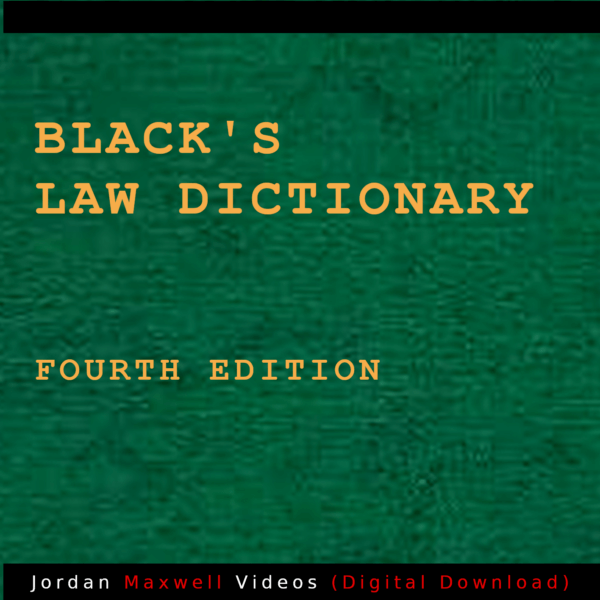 Black's Law Dictionary Fourth Edition